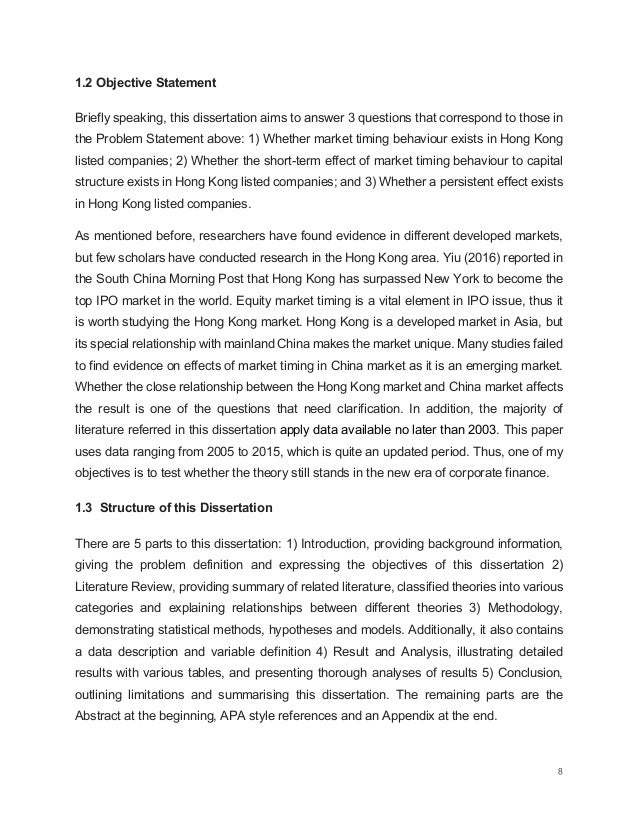 Capital structure arbitrage master thesis middle school writing assignments